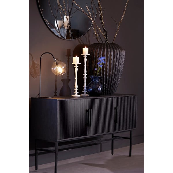 Vaso in vetro blu Ozark - Light & Living-image-1