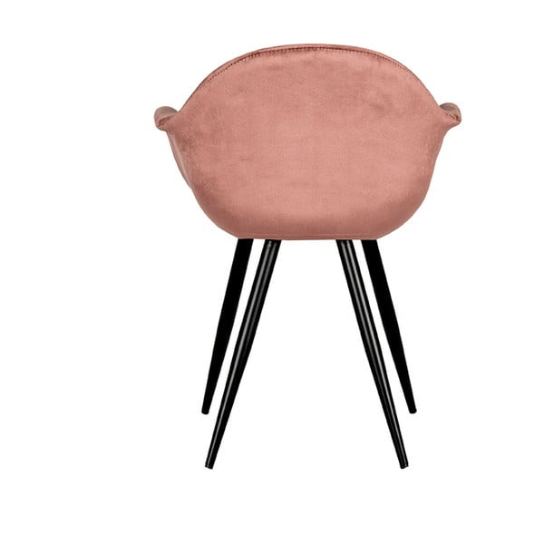 Sedie da pranzo in velluto rosa chiaro in un set di 2 pezzi Forli - LABEL51-image-3