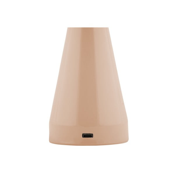 Lampada da tavolo dimmerabile a LED beige con paralume in metallo (altezza 20,5 cm) Rachel - Leitmotiv-image-2