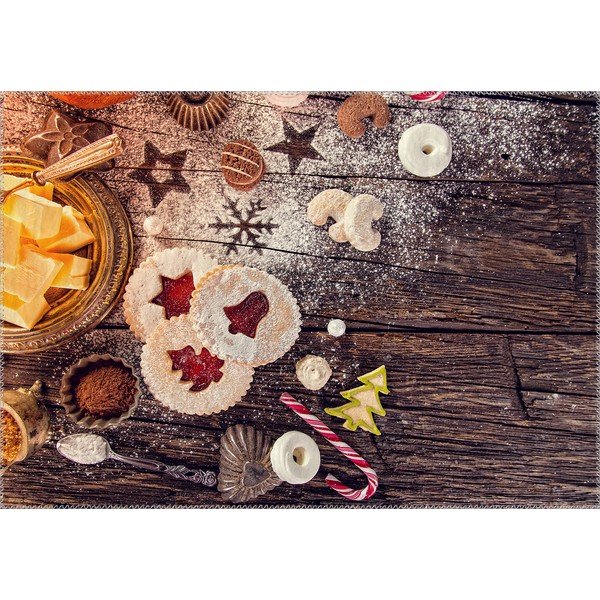 Koberec Vitaus Christmas Period Cookies, 50 x 80 cm