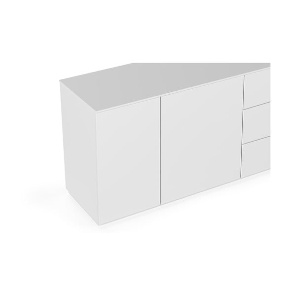 Cassettiera bassa bianca 160x84 cm Join - TemaHome-image-1