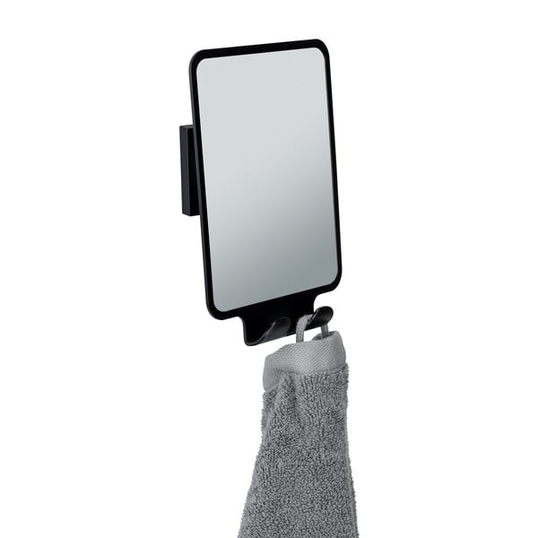 Specchio cosmetico con appendino 14x19,5 cm Quadro Black - Wenko-image-4