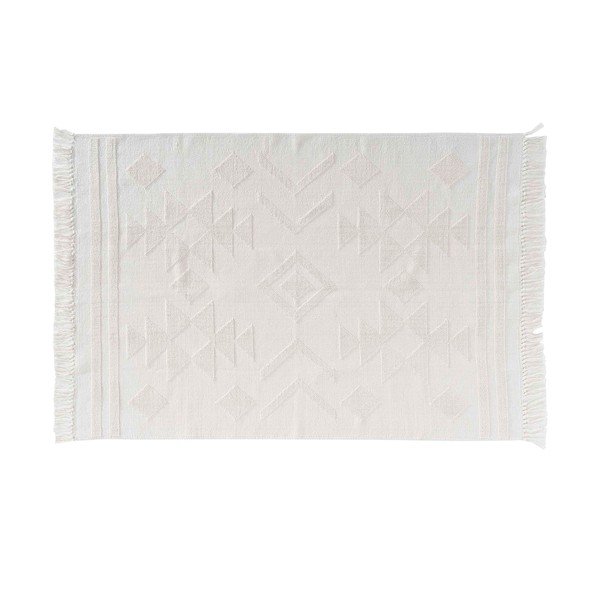 Tappeto lavabile bianco 120x170 cm Cilaos - douceur d'intérieur-image-3