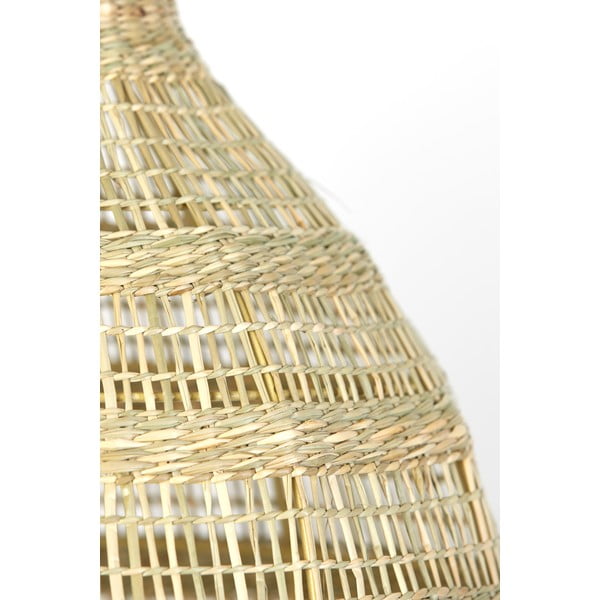 Lampadario in colore naturale con paralume in seagrass ø 38 cm Sagar - Light & Living-image-4