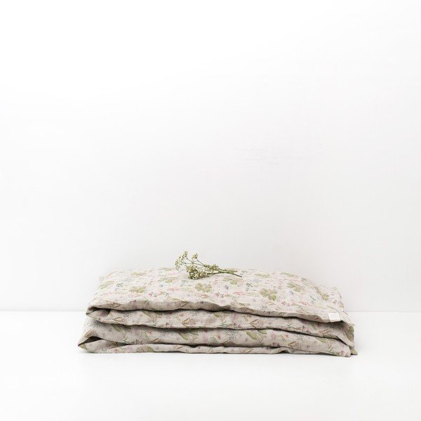 Biancheria da letto per bambini in lino beige, 70 x 100 cm Botany - Linen Tales-image-3