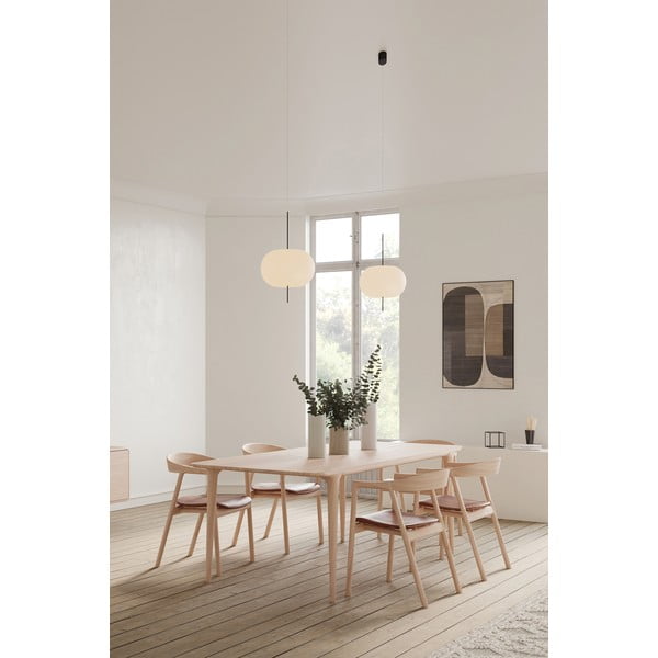 Sedia da pranzo in rovere marrone Muna - Gazzda-image-3