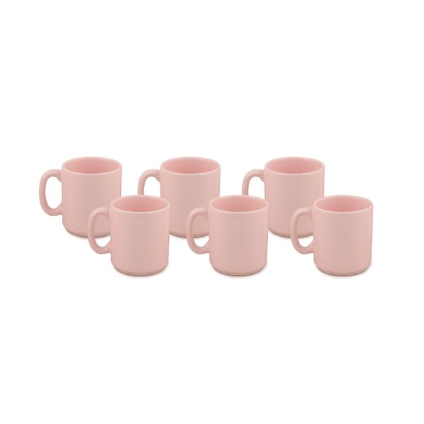 Set di 6 tazze classiche rosa, 330 ml - Kütahya Porselen