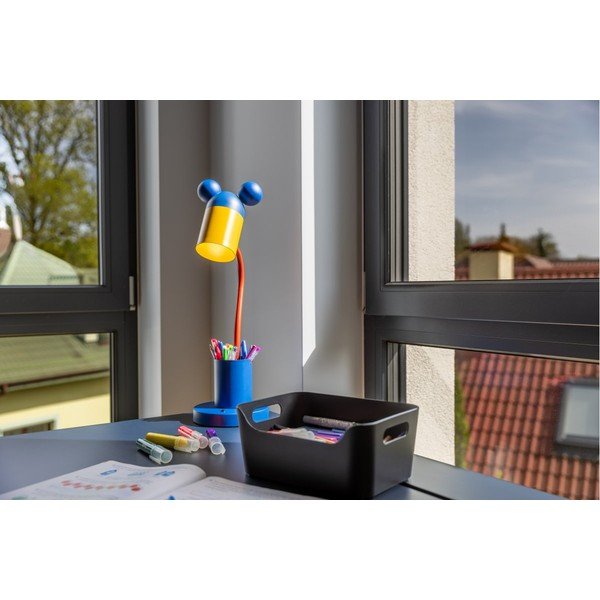 Lampada da tavolo blu con paralume in metallo (altezza 50 cm) Mouse - GTV-image-1