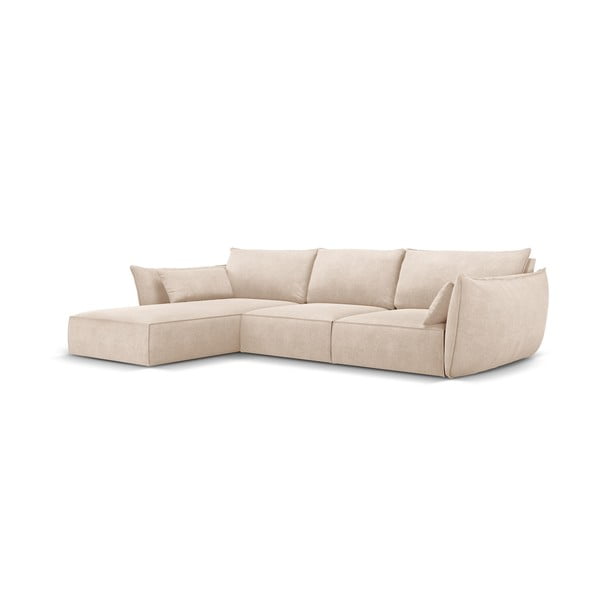 Divano angolare beige (angolo sinistro) Vanda - Mazzini Sofas-image-2