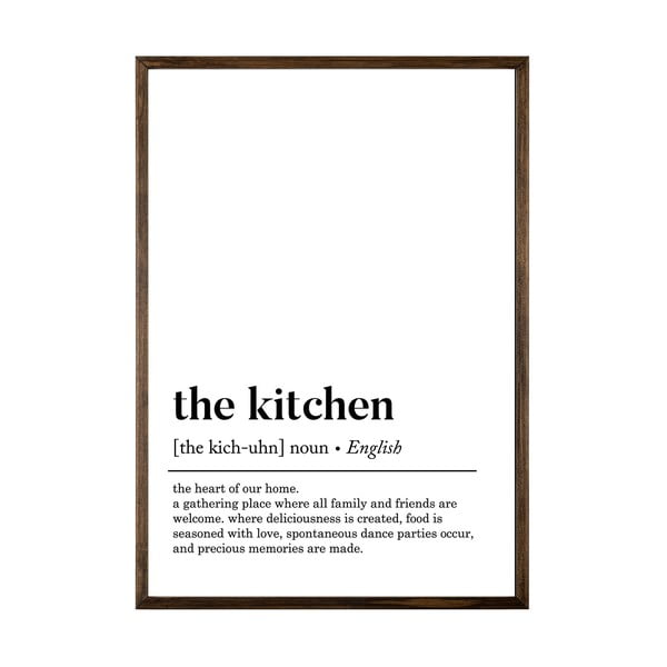 Poster in cornice 50x70 cm Kitchen - Wallity