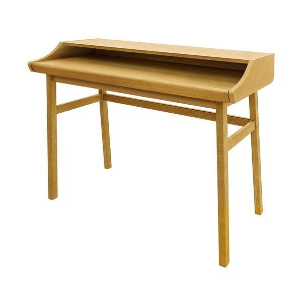 Scrivania in stile segreteria con effetto rovere 44x115 cm Carteret – Woodman-image-2