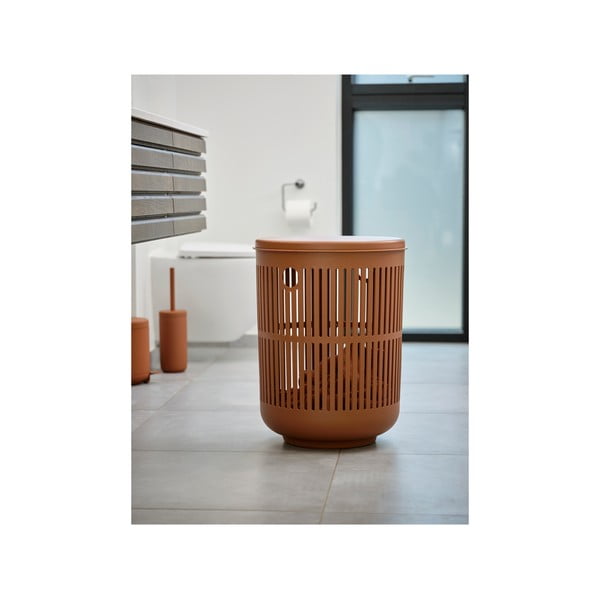 Cesto portabiancheria in plastica arancione 60 l Ume - Zone-image-4