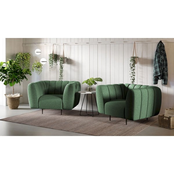 Poltrona in verde scuro Shel – Ghado-image-4