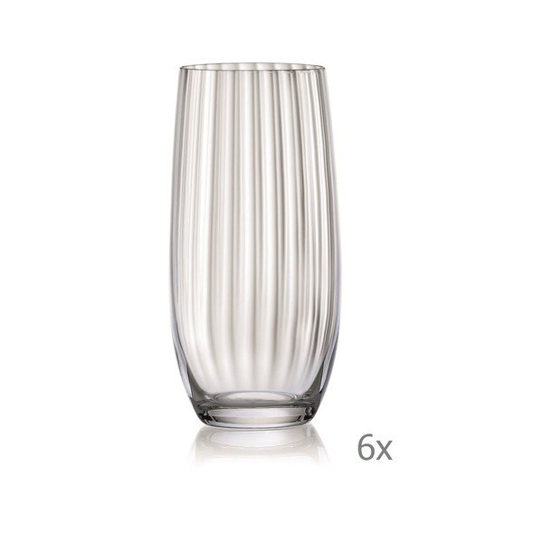 Set di 6 bicchieri , 350 ml Waterfall - Crystalex-image-1