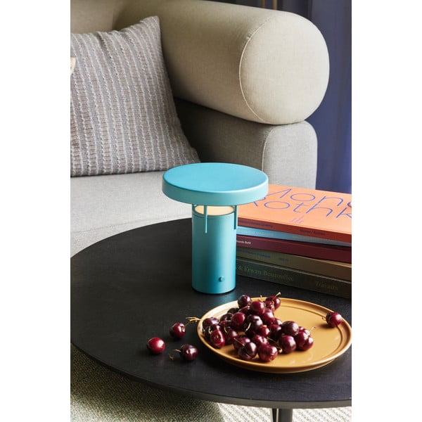 Lampada da tavolo dimmerabile a LED blu (altezza 20 cm) BringMe - Hübsch-image-1