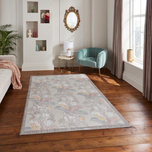 Tappeto greige 160x230 cm Tropicana Pearl – Think Rugs-image-1
