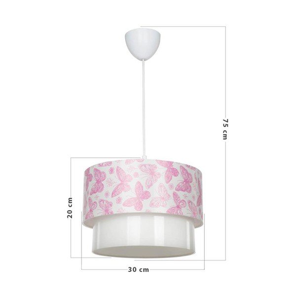 Apparecchio per bambini bianco e rosa - Squid Lighting-image-3