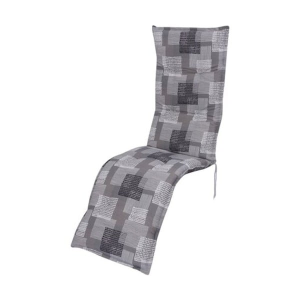 Cuscino per sedia a sdraio da giardino grigio 52x170 cm Stoke - Sun Garden-image-1