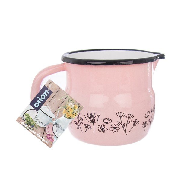 Brocca smaltata rosa Meadow, 800 ml Belly - Orion-image-2