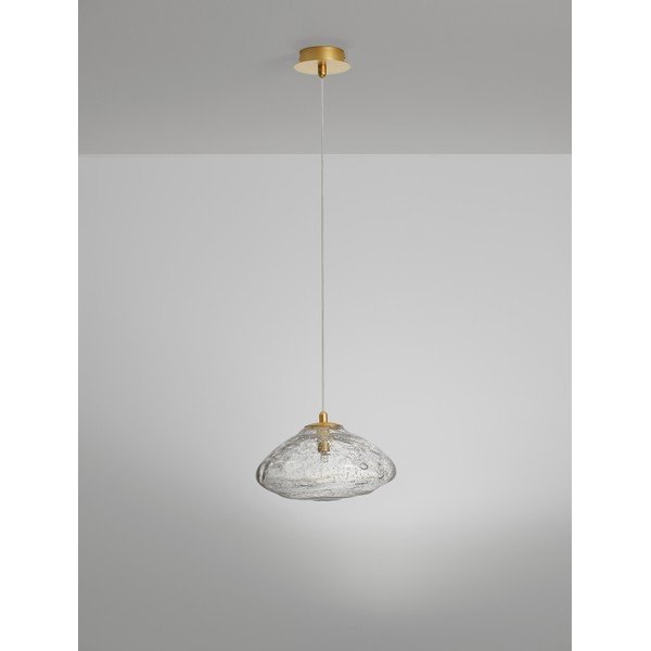 Lampadario color ottone in vetro ø 26 cm King – Nova Luce-image-4