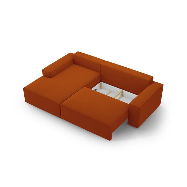 Divano letto color mattone (angolo sinistro) Jodie - Micadoni Home-image-4