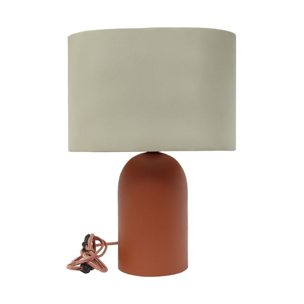 Lampada da tavolo marrone-beige (altezza 41,5 cm) - Antic Line
