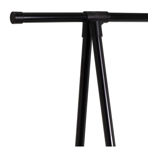 Stand appendiabiti nero in metallo su ruote 84x43x156 cm – Casa Selección-image-1