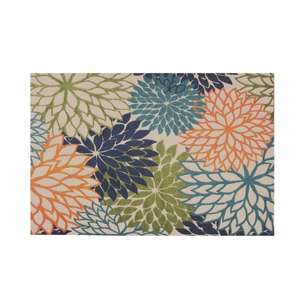 Tappeto lavabile in misto cotone 100x150 cm Geo Flowers - Conceptum Hypnose