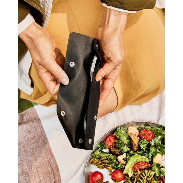 Set di forchette argentato in acciaio inox 4 pz Spork – Black + Blum-image-4