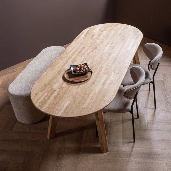 Tavolo da pranzo in rovere massiccio 90x220 cm Tablo – WOOOD-image-1