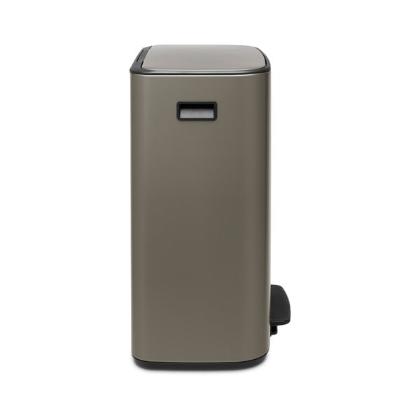 Bidone in acciaio grigio per raccolta differenziata 60 l Bo - Brabantia-image-4