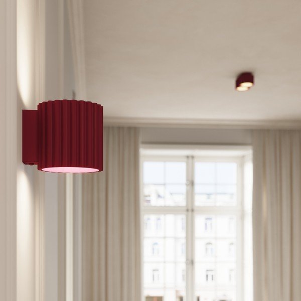 Faretto burgundy in metallo ø 10 cm Zora – Sollux-image-3