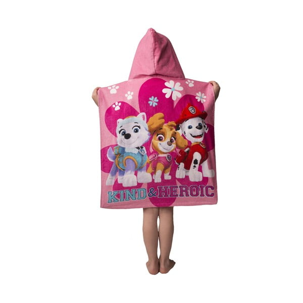 Poncho bambino in spugna rosa Paw Patrol - Jerry Fabrics-image-2