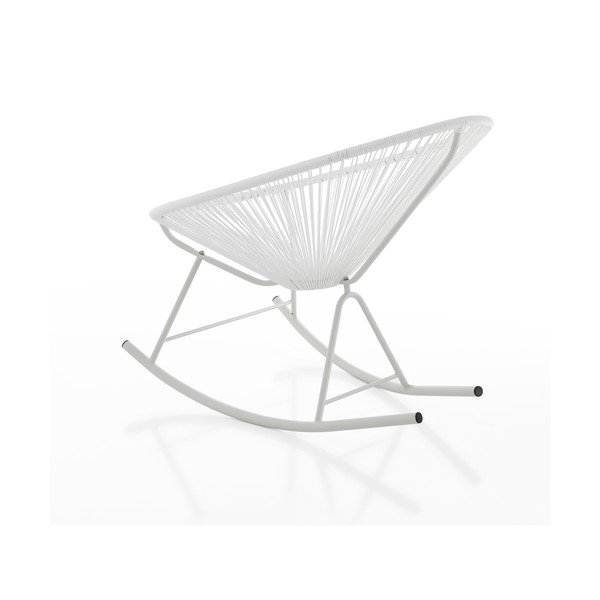 Sedia a dondolo bianca adatta all'esterno Numana - Tomasucci-image-2