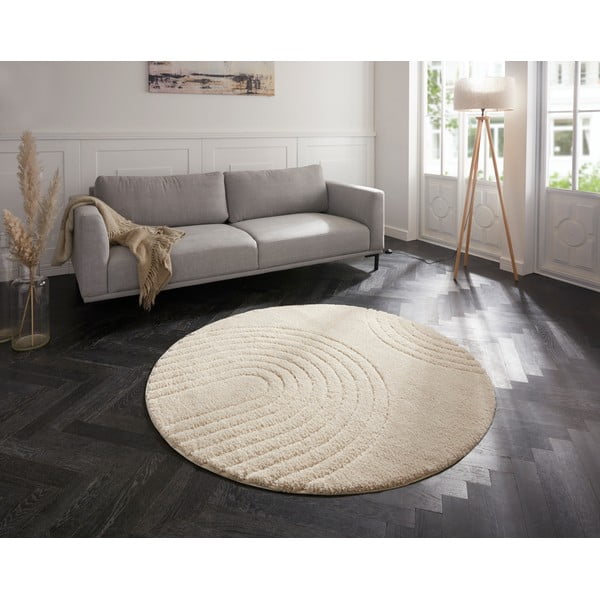 Tappeto bianco crema , ø 160 cm Norwalk Fergus - Mint Rugs-image-1