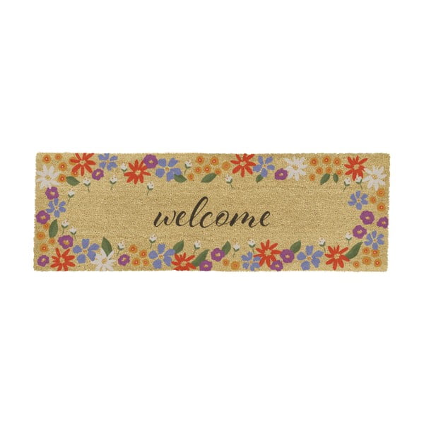 Zerbino in fibre di cocco 40x120 cm Welcome Floral – Artsy Doormats