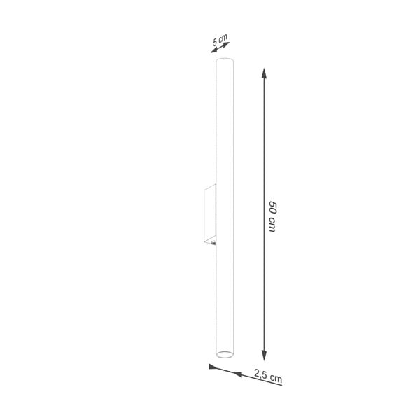Lampada da parete color mattone Fideus – Sollux-image-3