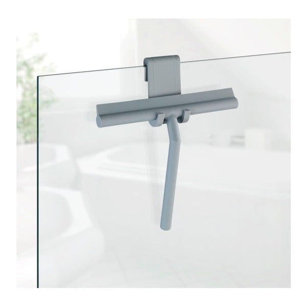 Spatola per doccia in silicone grigio Mola - Wenko-image-1