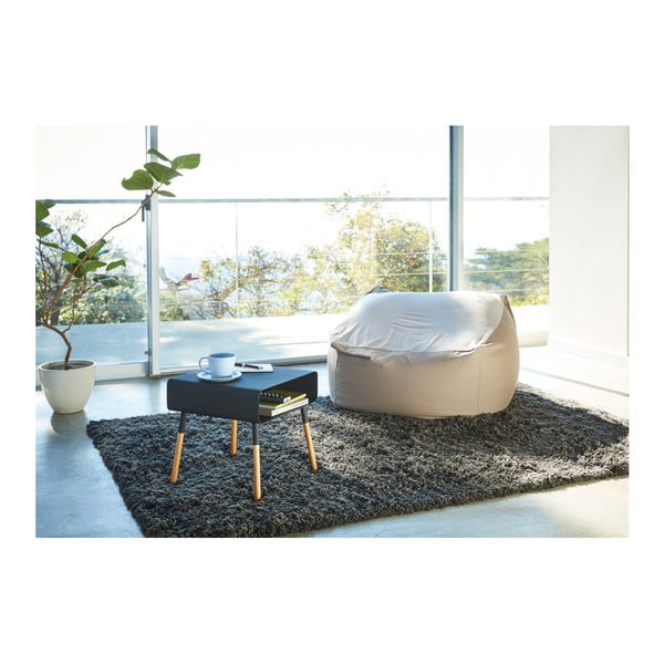 Tavolino nero, altezza 35 cm Plain - YAMAZAKI-image-2