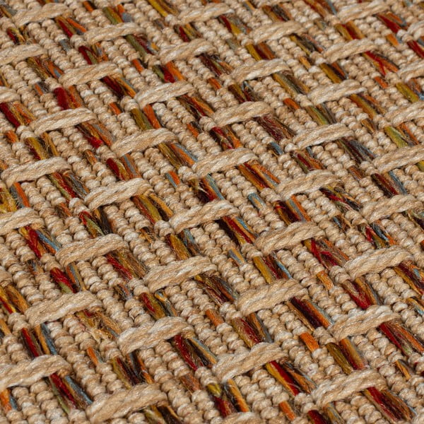 Tappeto per interni ed esterni in colore naturale 200x290 cm Nora Diamond - Flair Rugs-image-3