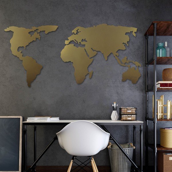 Mappa da appendere 120x60 cm Silhouette – Bystag-image-1