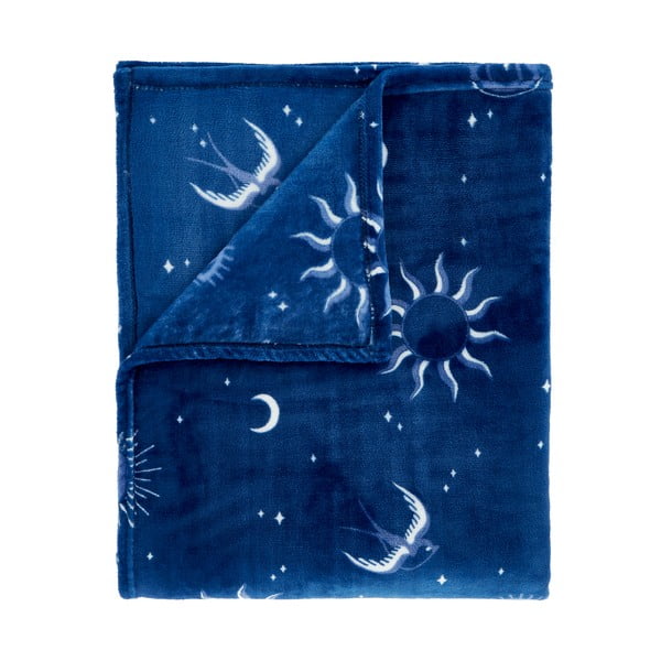 Copriletto blu in micropile 200x240 cm Astrology – Sassy B