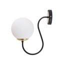 Lampada da parete bianca e nera ø 15 cm Oslo – Squid Lighting