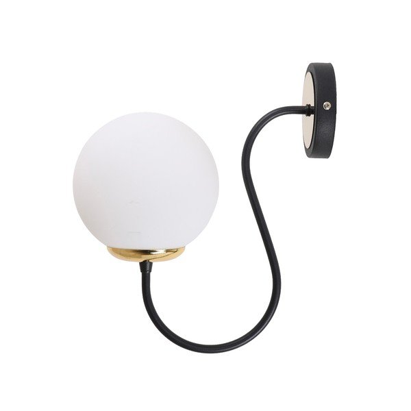 Lampada da parete bianca e nera ø 15 cm Oslo – Squid Lighting