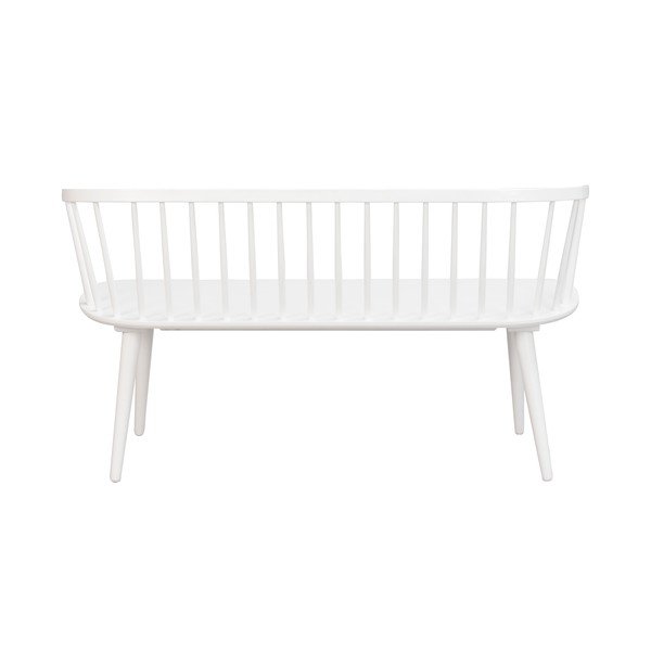 Panchina in legno bianca Carmen - Rowico-image-3