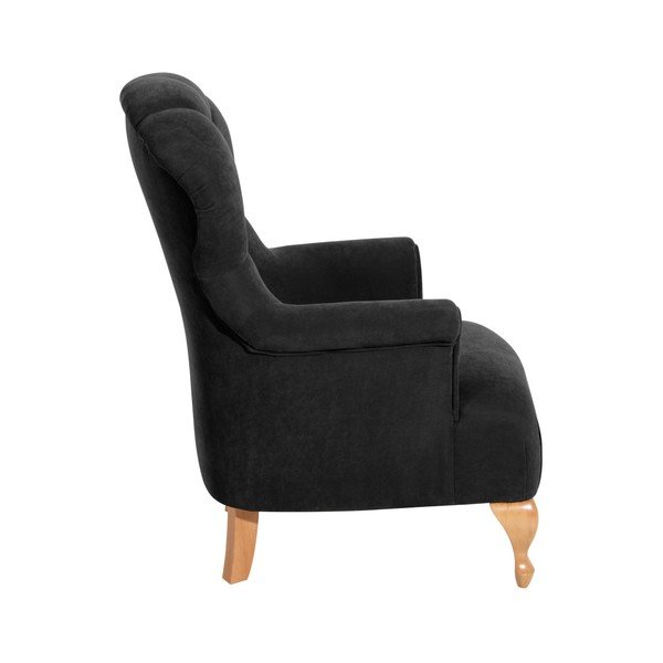 Poltrona nera Camilla Velor - Max Winzer-image-1