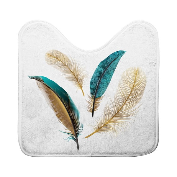 Tappetino per il bagno bianco per WC 45x45 cm Plumiss – douceur d'intérieur