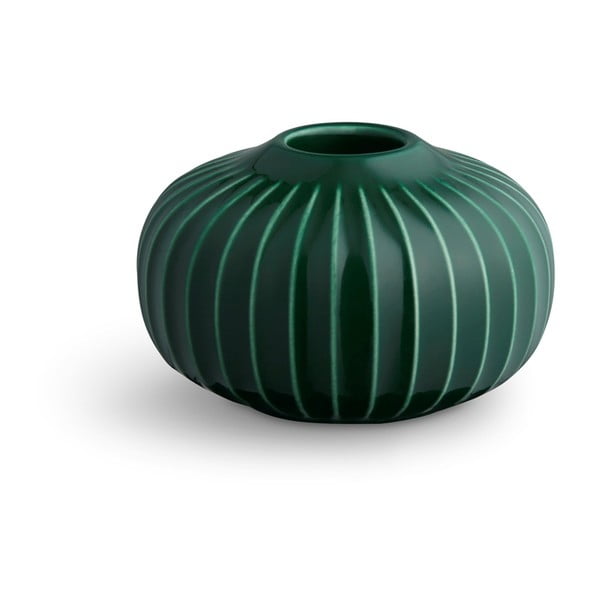 Portacandele in porcellana verde Hammershoi, ⌀ 8 cm - Kähler Design
