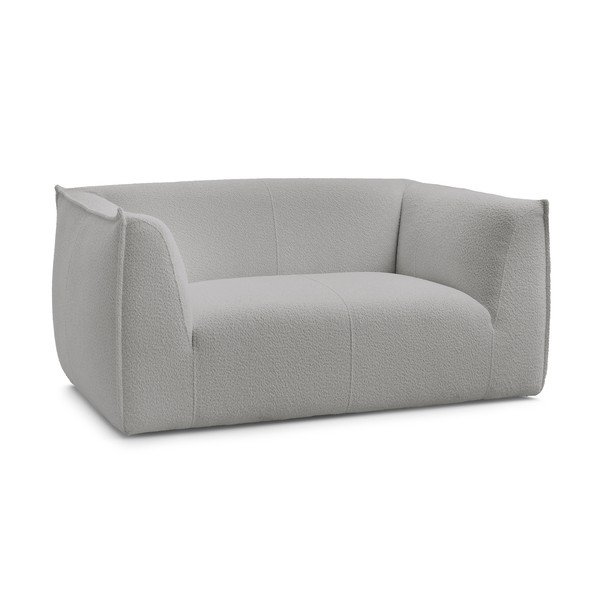 Divano grigio chiaro con rivestimento in bouclé 170 cm Giorgia – Bobochic Paris-image-3