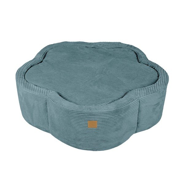Piscina di palline turchese in velluto a coste ø 90 cm altezza totale 30 cm – Meowbaby